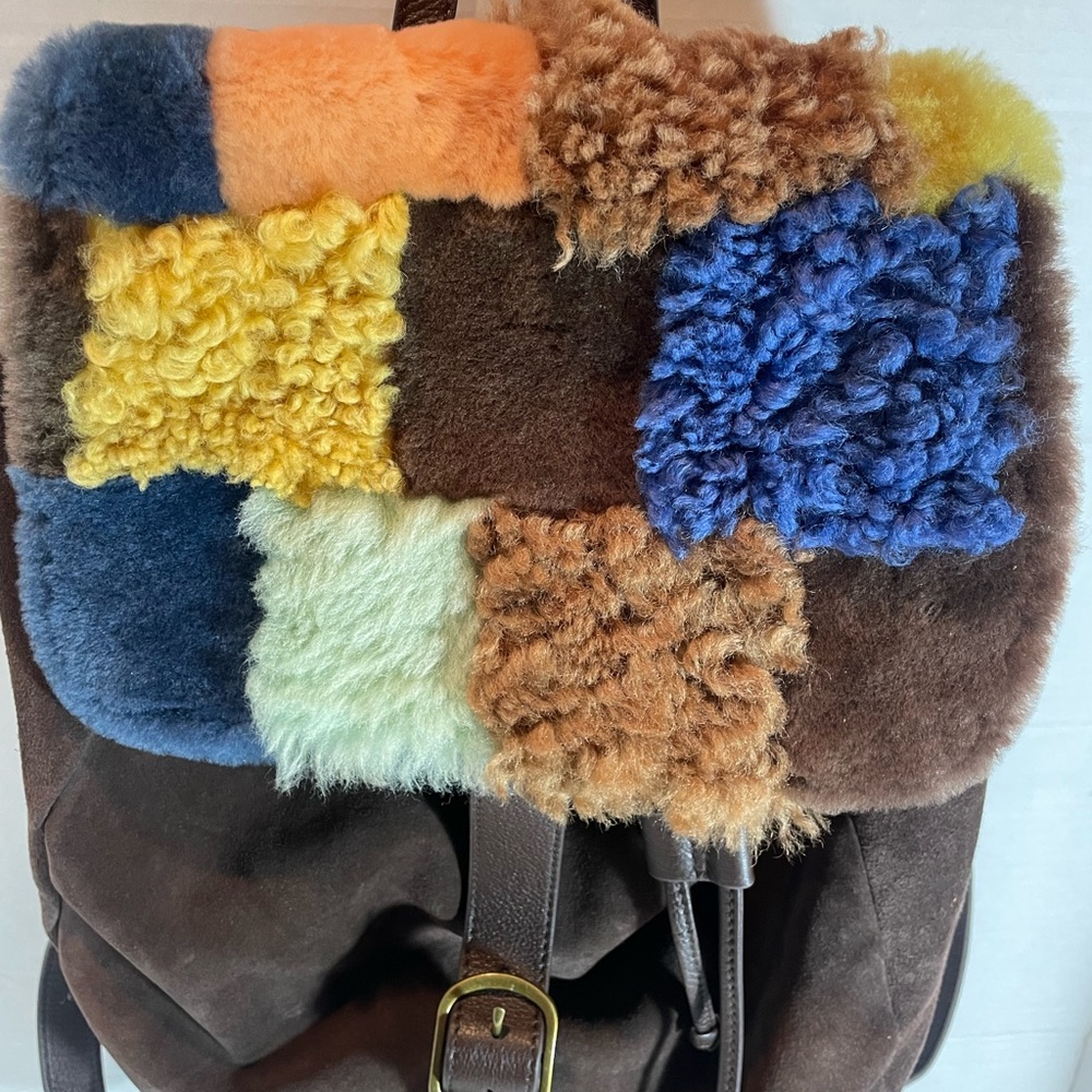 Ugg The Elder Statesman Suede Backpack With Patch… - image 3